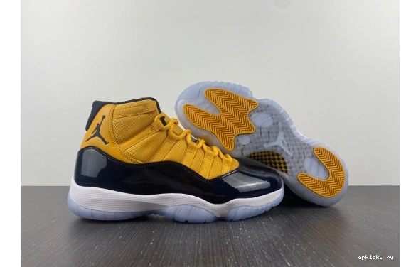 Cheap EP Jordan 11 yellow and Air AJ11 black 0507